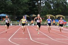 人見仁菜（足寄）復帰戦１００Ｖ　妹千結は８００、１５００の２冠　全十勝中学校新人陸上大会
