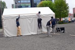 十勝最大食イベントとかちマルシェ今夕開幕　会場準備も進む 3