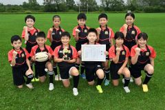 帯広ラグビースクール、道体協大会中学年の部で優勝