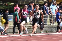 男子200㍍予選5組