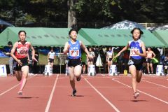 女子2年100㍍予選6組