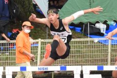 男子110㍍障害予選6組