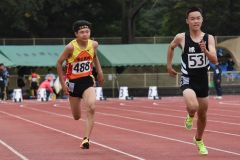 男子1年100㍍TR決勝