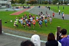 まくべつマラソン大会(金野和彦撮影)