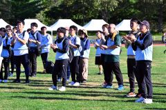 大会を支えたボランティアの人たち(金野和彦撮影)