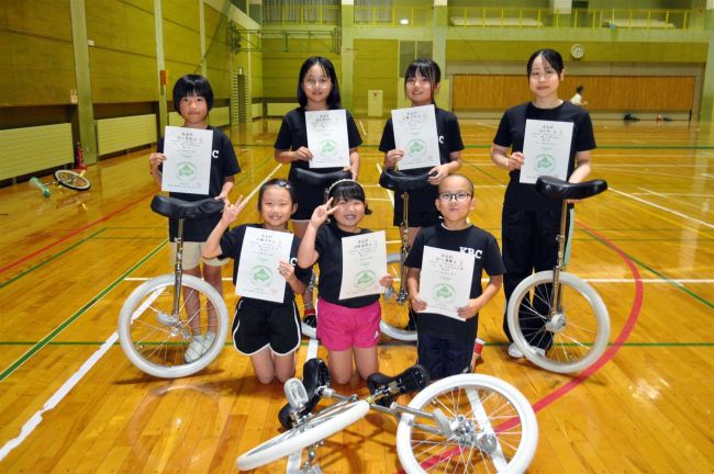 KBC札内の7選手が上位入賞 一輪車マラソン道大会
