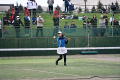 【女子ダブルス・準決勝】1年生ながら洗練された技術で女子ダブルス準優勝を果たした上原心音(札幌大谷1年―芽室中出)