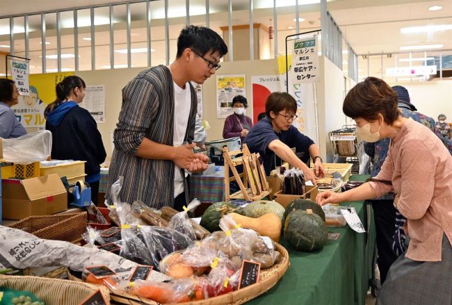 障害者作った野菜など販売、農福連携マルシェ　ダイイチ稲田店で６日まで