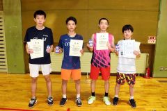 1部男子単の上位入賞者