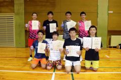 1部男子複の上位入賞者