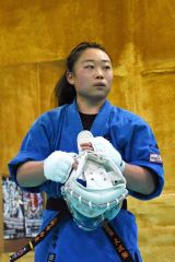 空道ユーラシアカップへ闘志 大道塾帯広支部小野寺玲奈(帯畜大) 24