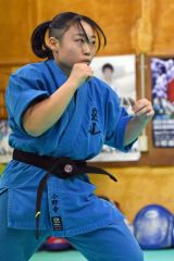 空道ユーラシアカップへ闘志 大道塾帯広支部小野寺玲奈(帯畜大) 5