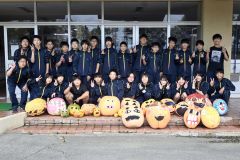 オブジェを制作した帯広第七中学校1年生