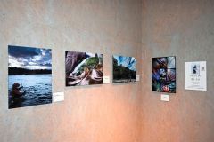 イラストや似顔絵、造形も 27日まで生嶋久美子展 3