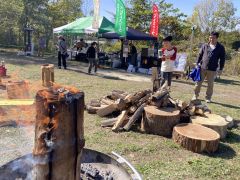 木を活用したプログラムや洋食など楽しむ 足寄でアイカップフェスト 6